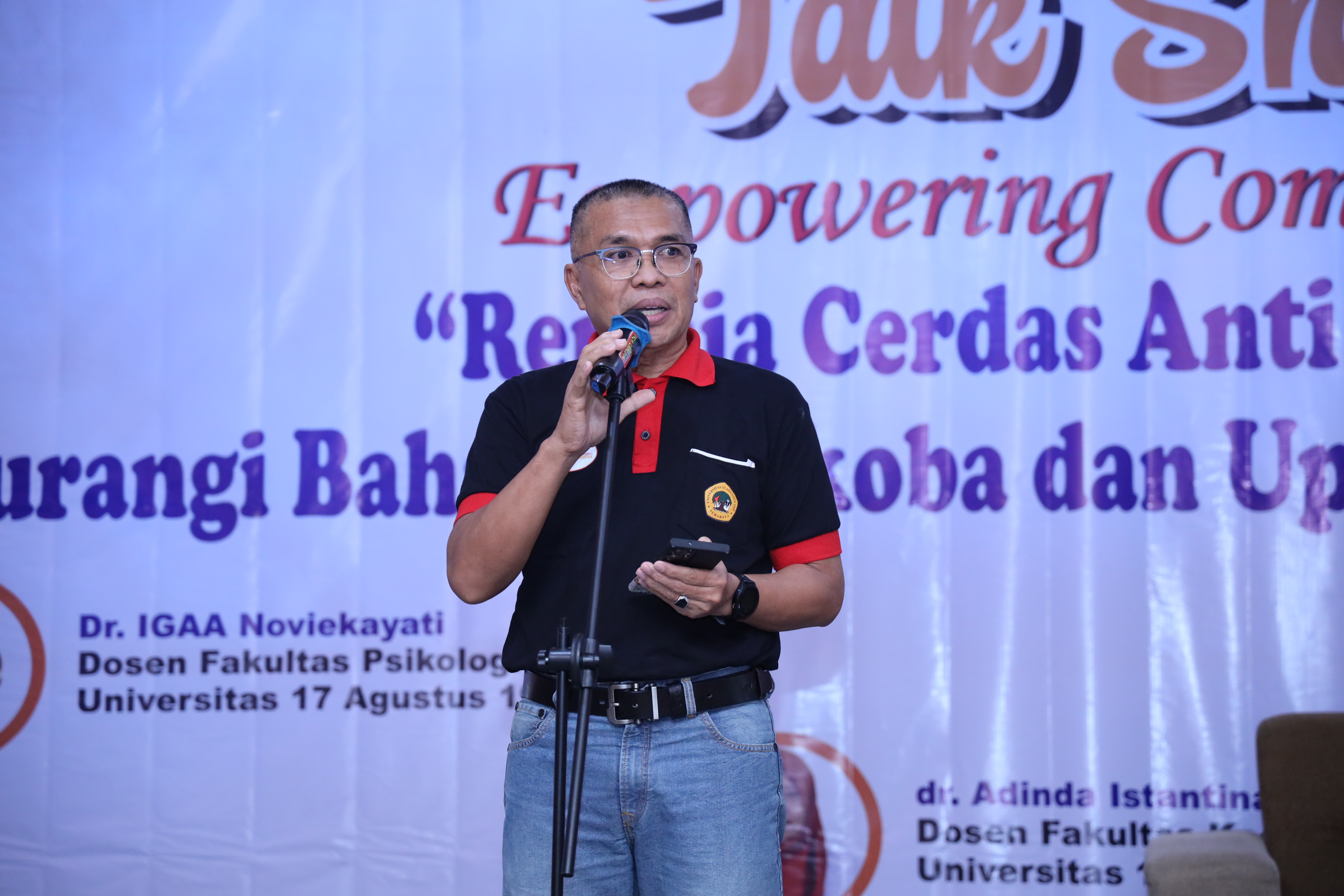 Sambutan Ketua LPPM Untag Surabaya Buka Pagelaran Implementasi Teknologi dan Inovasi KKN Semester Gasal 2025/2026