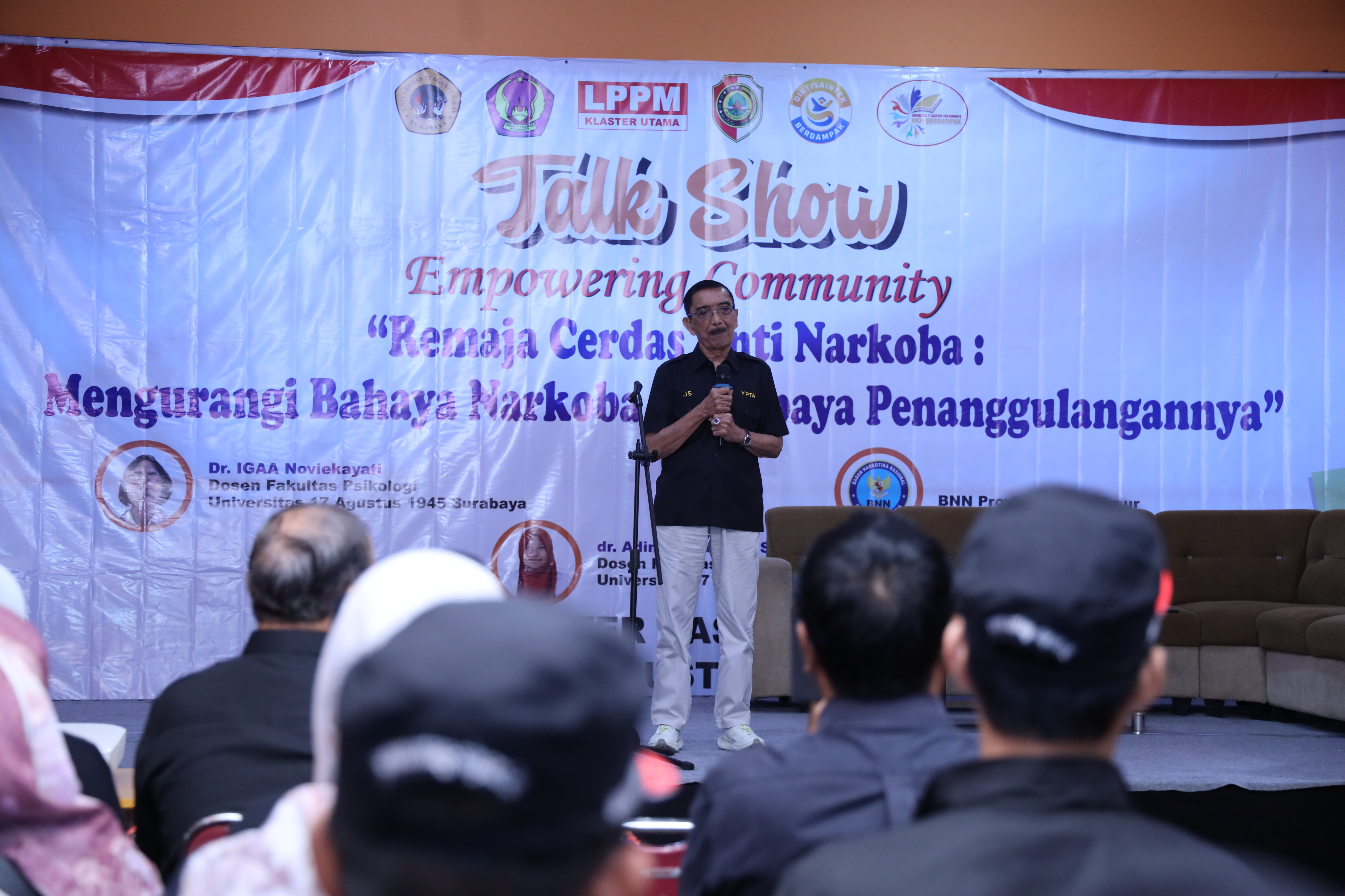 Sambutan Ketua YPTA Untag Surabaya Tandai Pagelaran Implementasi Teknologi dan Inovasi KKN Semester Gasal 2025/2026