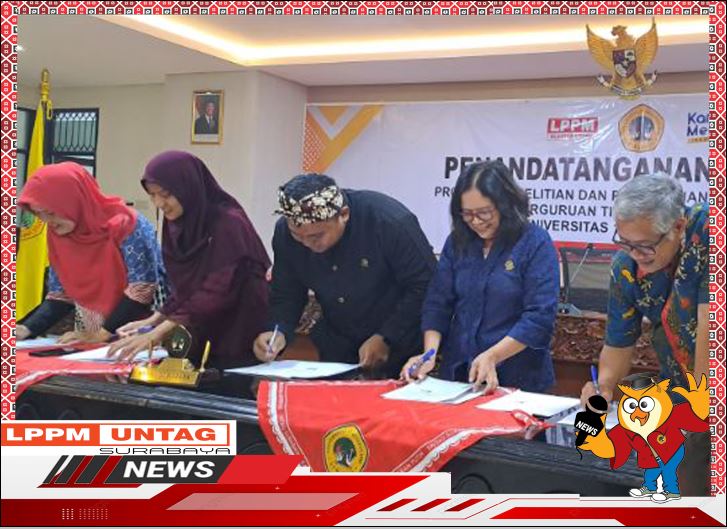 Penandatanganan Kontrak Hibah Penelitian Dan Pengabdian Kepada Masyarakat Untag Surabaya