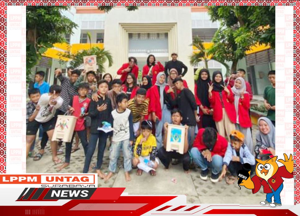Mahasiswa FH Untag Surabaya berkolaborasi dengan Ponsos Anak Negeri