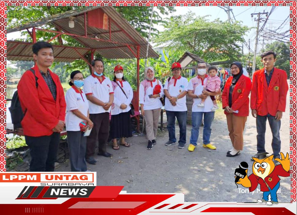 Kepala Pusat Publikasi dan Kekayaan Intelektual LPPM Untag turut serta dalam Monev KKN di Keputih