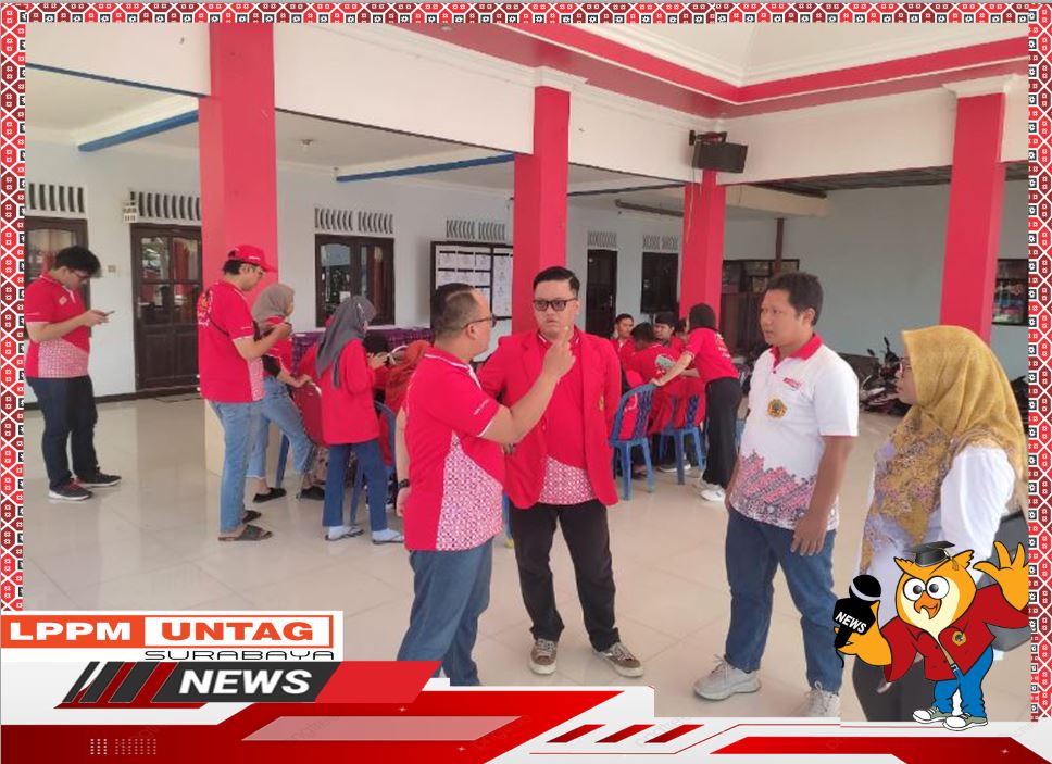 Kepala Pusat Pengabdian LPPM Untag Surabaya melakukan Monev di Kecamatan Candi Sidoarjo
