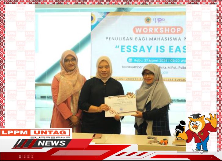 Workshop Penulisan Bagi Mahasiswa Psikologi Untag Surabaya