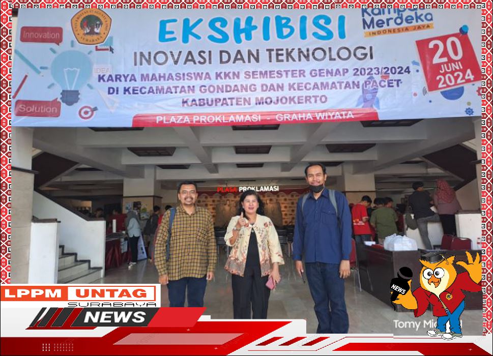Tim LPPM Untag Surabaya turut serta dalam Ekshibisi Inovasi Dan Teknologi Karya Mahasiswa KKN