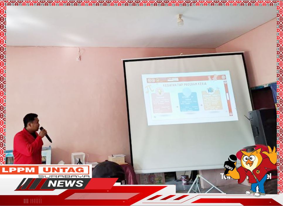 Pemaparan hasil kerja Mahasiswa KKN Untag Surabaya