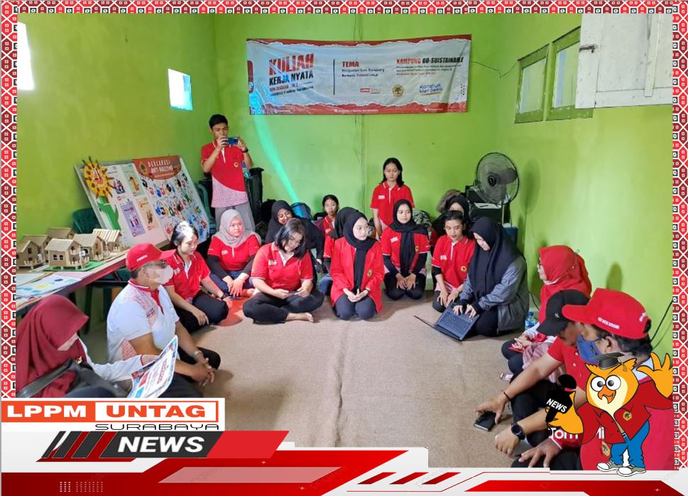 Supervisi Rektorat Untag Surabaya di Medokan Semampir RW 3 Surabaya