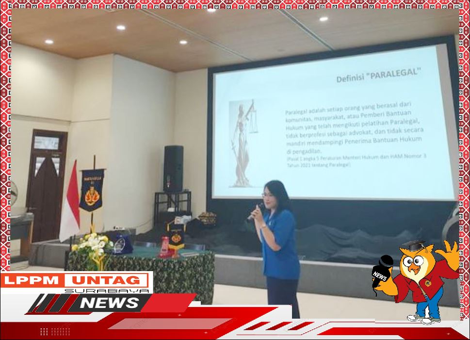 Dosen FH Untag menjadi Narasumber Pelatihan Bantuan Hukum di Gereja Katolik Gembala