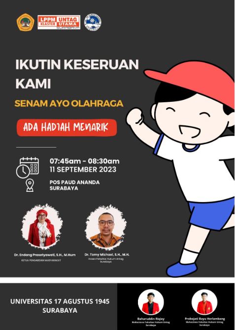 Senam Ayo Olahraga di POS PAUD Ananda Surabaya