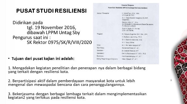 PUSAT STUDI RESILIENSI UNTAG SURABAYA