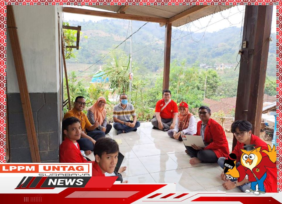 Kunjungan LPPM Untag Surabaya dan Panitia KKN 2022/2023 di Desa Dilem