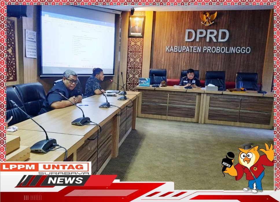 Staf Legal LPPM Untag Surabaya dalam FGD Penyusunan Naskah Akademik di DPRD Kabupaten Probolinggo