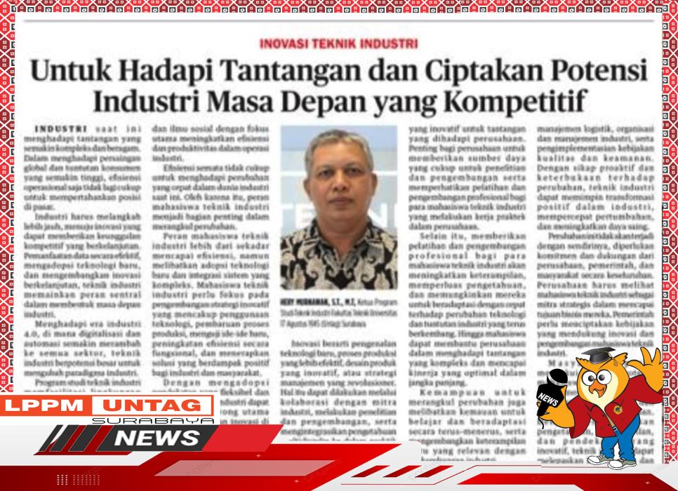 Opini Dosen FT Untag Surabaya Herry Murnawan dalam Duta Masyarakat