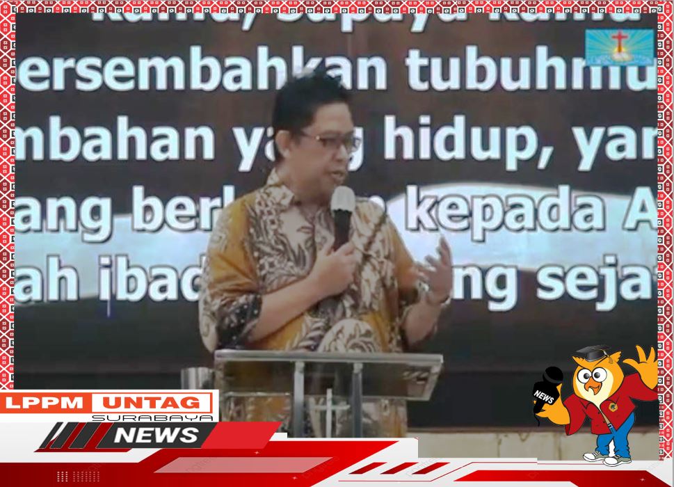 Dosen FEB Untag Surabaya melakukan Pengabdian Kepada Masyarakat dalam Ibadah Dewasa Muda GPPS Sawahan
