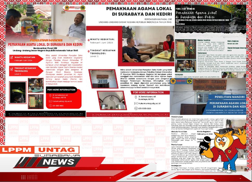 Penelitian Mandiri Pemaknaan Agama Lokal Di Surabaya Dan Kediri Berdasarkan Pasal 28E UUD Repubik Indonesia Tahun 1945 