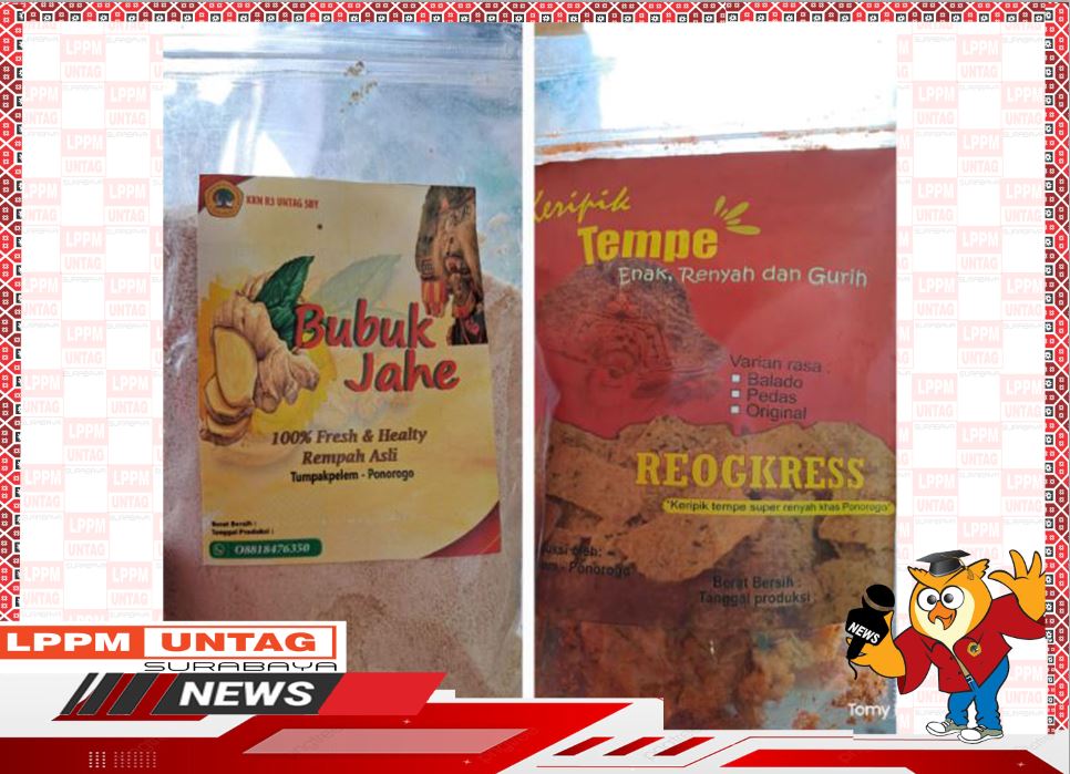Salah satu produk olahan yang dikreasikan oleh Mahasiswa KKN Untag Surabaya beserta UMKM di Desa Ngindeng