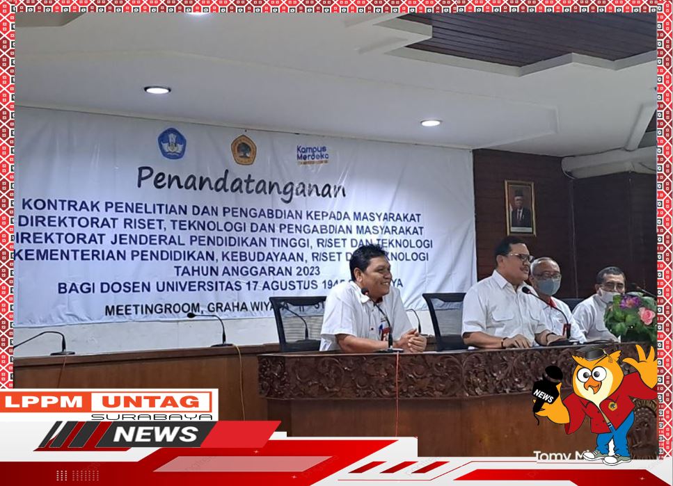 Penandatanganan Kontrak Penelitian Dan Pengabdian Kepada Masyarakat DRTPM Tahun Anggaran 2023 