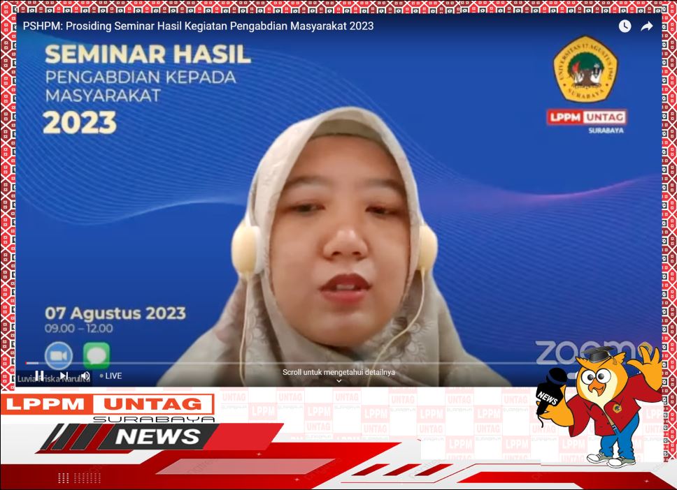 Dosen FT Untag Kegiatan Seminar & Call For Paper Hasil Pengabdian Kepada Masyarakat Tahun 2023 Pemberdayaan Masyarakat Melalui Implementasi Inovasi