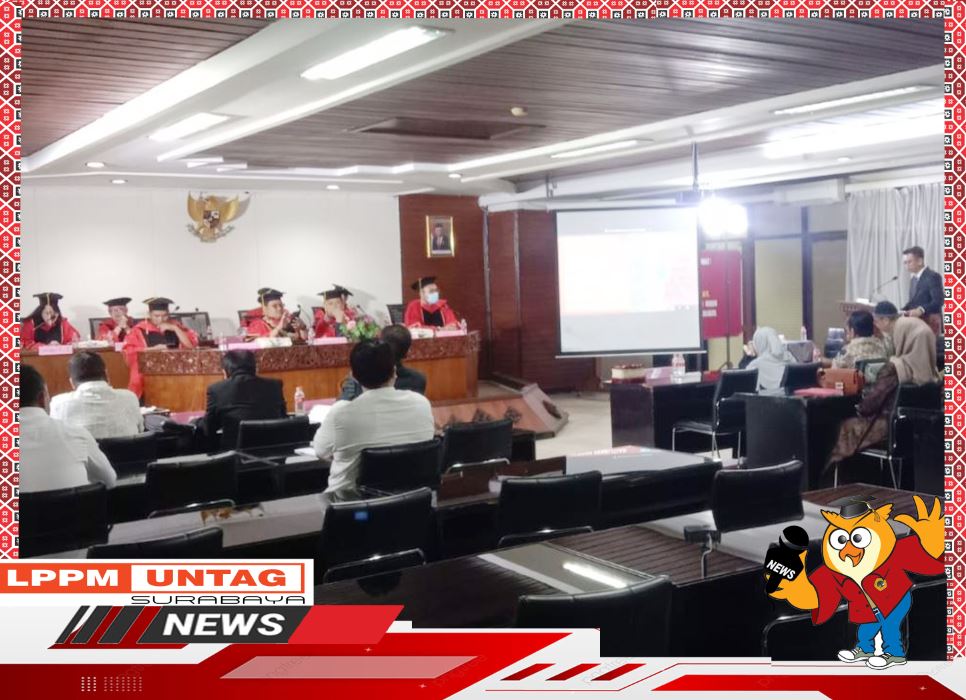 Kepala Pusat Publikasi Dan Kekayaan Intelektual LPPM Untag menjadi Ko Promotor dalam Ujian Terbuka S3 FH