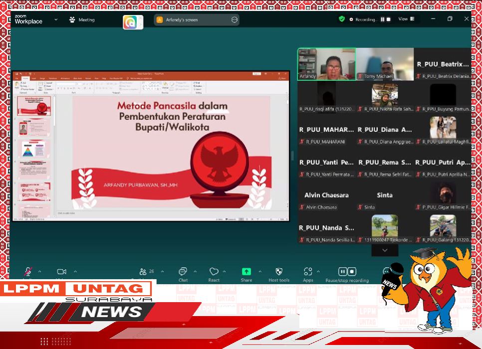 Webinar Metode Pancasila Dalam Pembentukan Peraturan Bupati