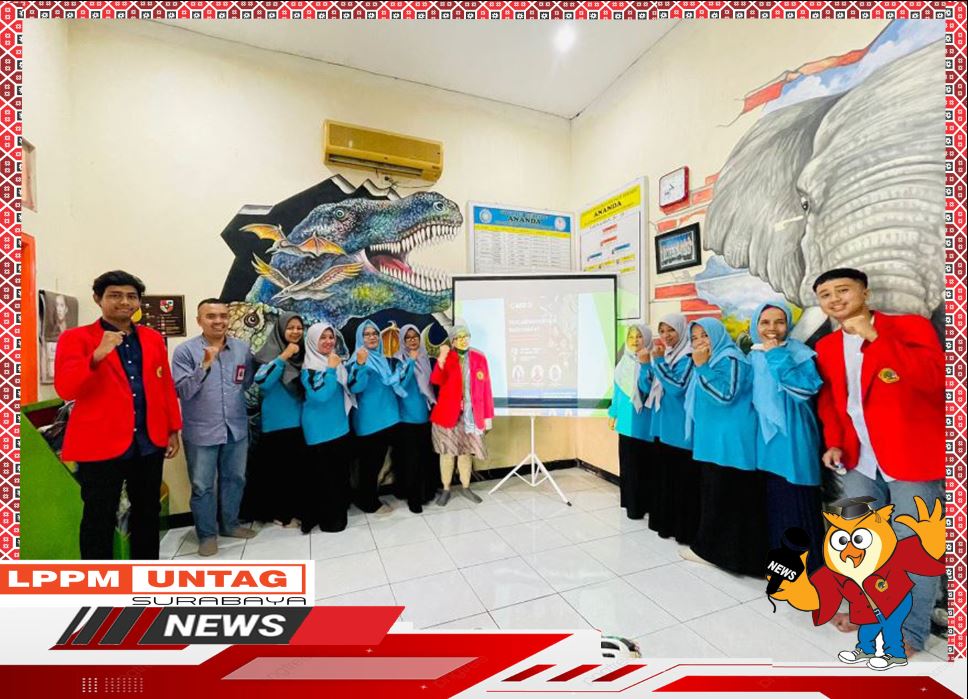 Kepala Pusat Publikasi Dan Kekayaan Intelektual LPPM Untag Surabaya sebagai penutur dalam Penyuluhan Anti Perundungan