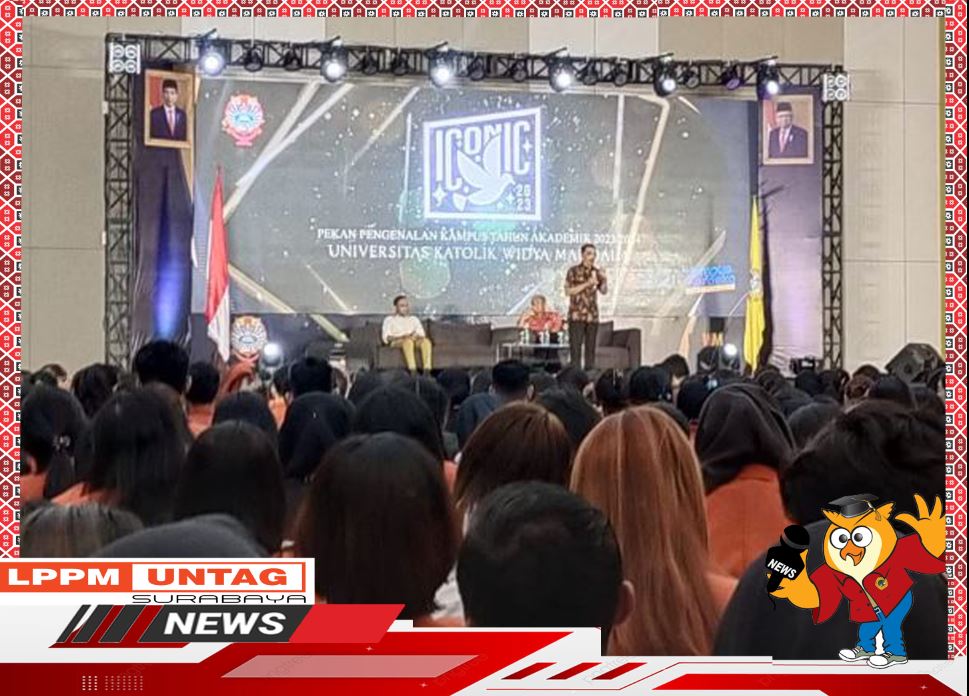 Ketua YPTA memberikan Materi Wawasan Kebangsaan bagi Maba UKWM Surabaya