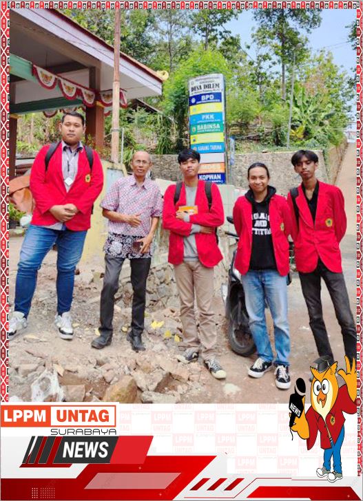 Dosen FT Untag Surabaya melakukan penggalian data di Desa Dilem Mojokerto