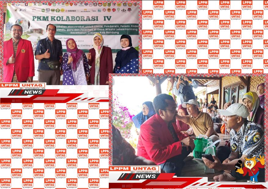 PkM Peningkatan Produksi Susu Sapi Perah Di Desa Wisata Lebakmuncang - Bandung Melalui Desain Industri dilakukan oleh Dosen FH Untag Surabaya