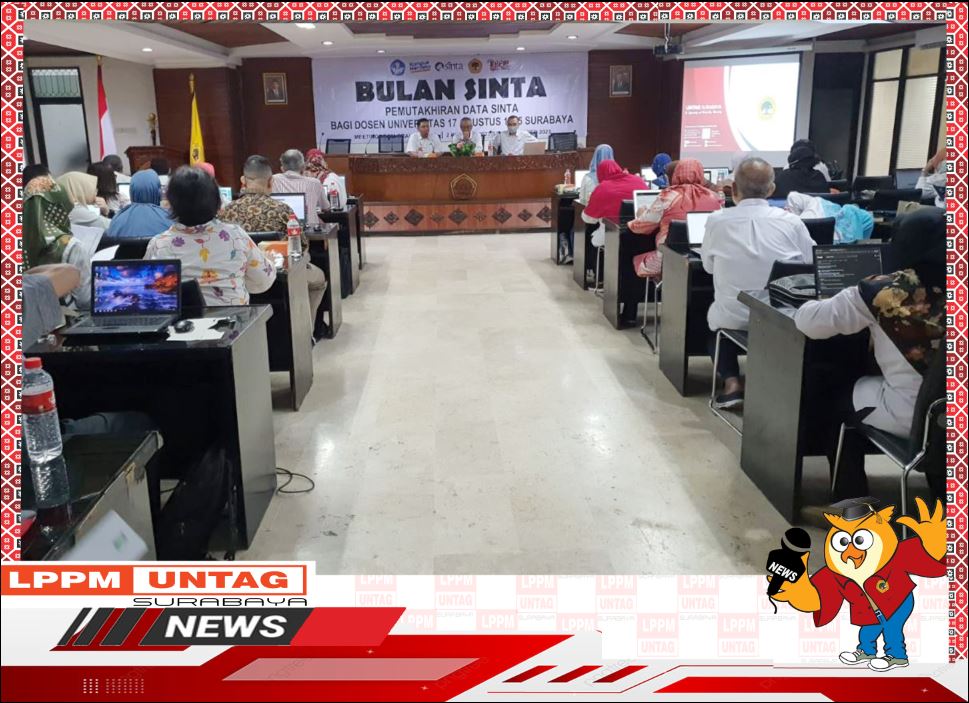 Kepala Pusat Publikasi Dan Kekayaan Intelektual LPPM Untag Surabaya menjadi Narasumber dalam Bulan Sinta