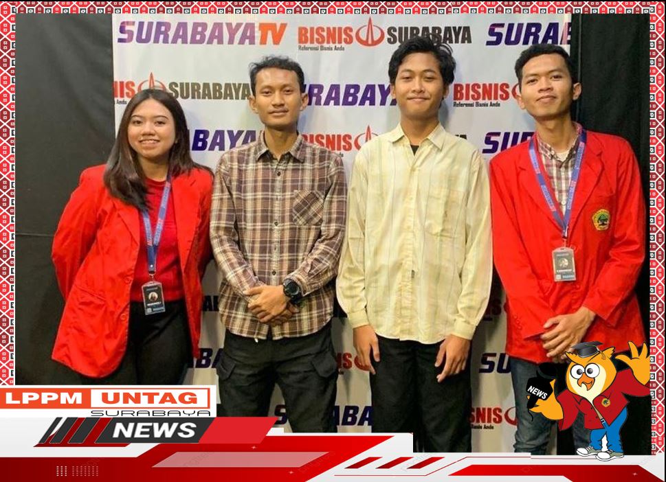 Mahasiswa Prodi Ilmu Komunikasi magang di Surabaya TV dengan Dosen Ilmu Komunikasi
