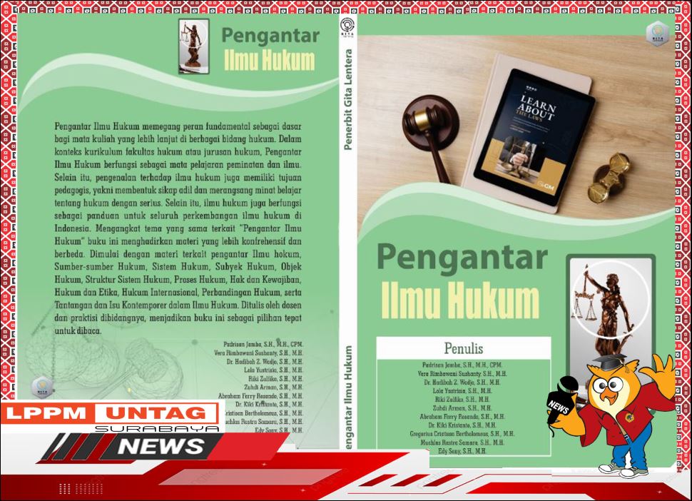 Buku Pengantar Ilmu Hukum karya Dosen FH Untag Surabaya