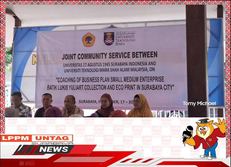 Joint Community Service Between Universitas 17 Agustus 1945 Surabaya and Universiti Teknologi Mara Shah Alam Malaysia.