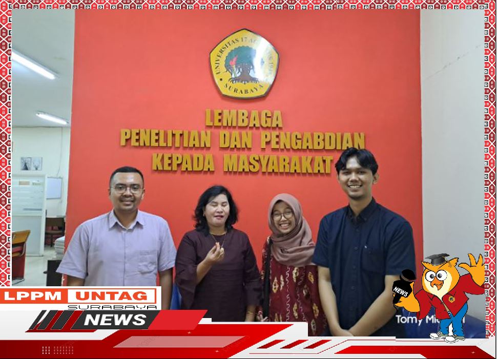 Kepala Pusat Publikasi Dan Kekayaan Intelektual LPPM Untag Surabaya menerima kunjungan penerbitan terkait kolaborasi dengan Untag Surabaya Press