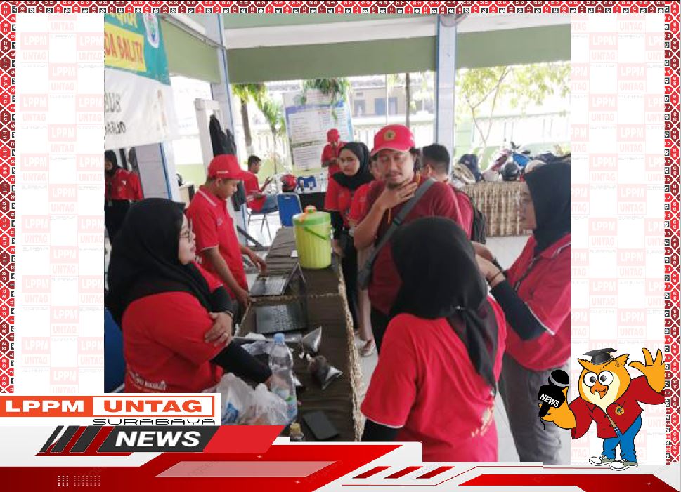 Monev KKN Untag Surabaya di Desa Balonggabus Sidoarjo