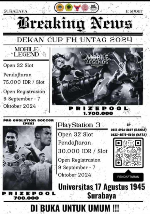 Lomba Mobile Legend FH Untag Surabaya
