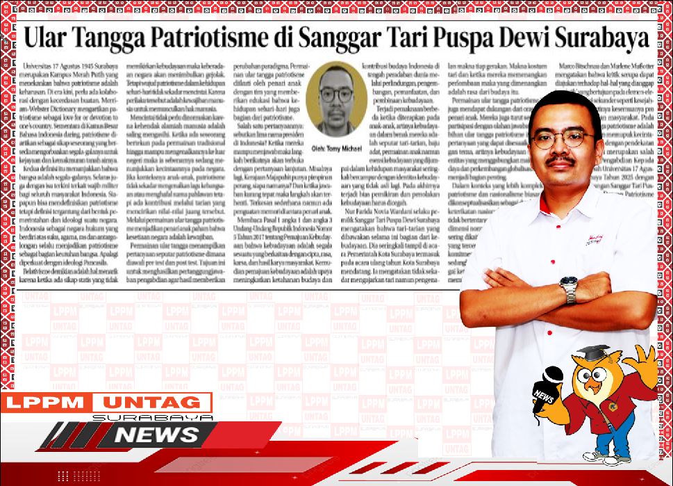 Opini Kepala Pusat Publikasi Dan Kekayaan Intelektual LPPM Untag Surabaya