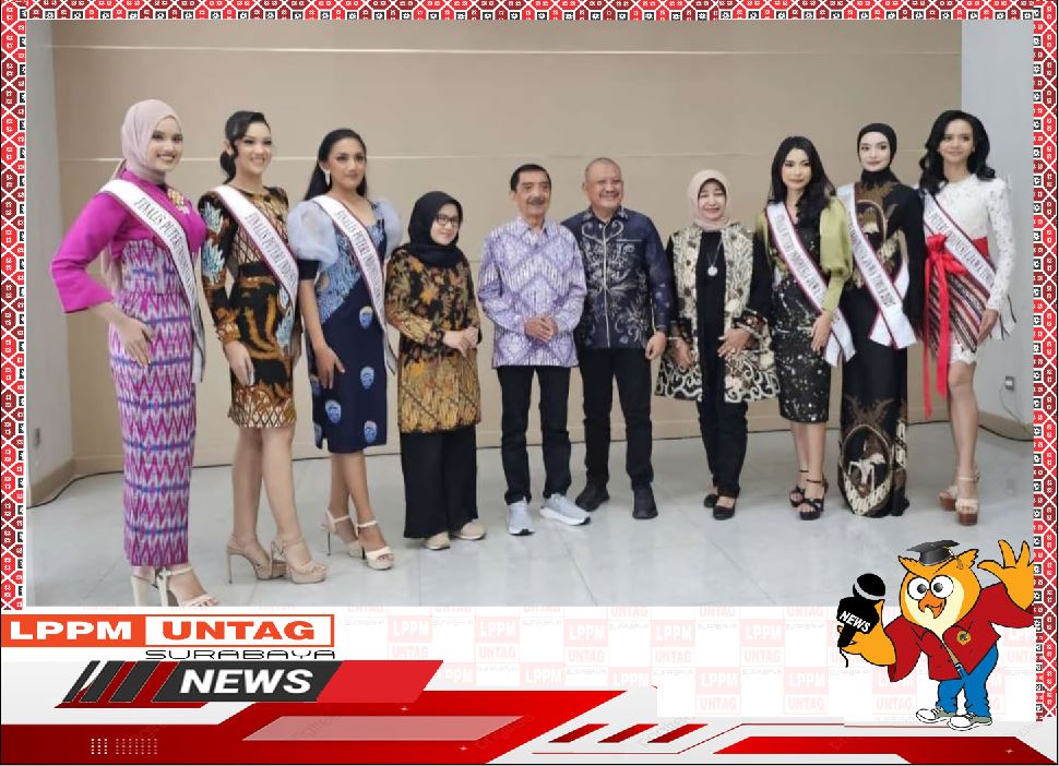 Finalis Putri Indonesia Jawa Timur melakukan Interview Test di Kampus Merah Putih Untag Surabaya
