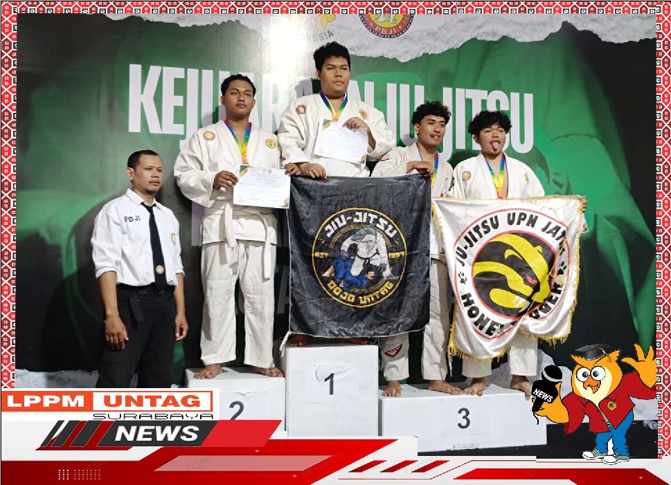 Mahasiswa Universitas 17 Agustus 1945 Surabaya kembali memperoleh prestasi hasil dari Kejuaraan Ju-JITSU PIALA KONI KOTA SURABAYA