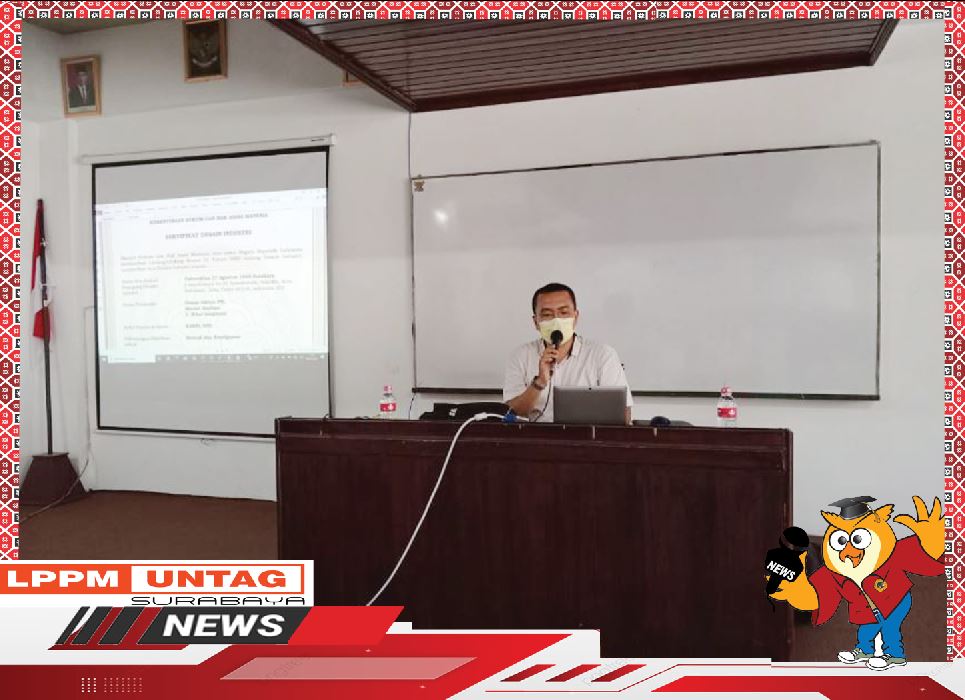 Dosen FH Untag Surabaya menjadi Narasumber dalam pembekalan KKN Untag Surabaya