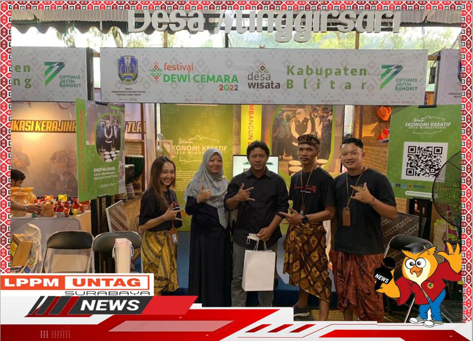 Tim LPPM Untag Surabaya mendampingi Desa Binaan Minggirsari di Acara Festival Dewi Cemara 2022 Trenggalek