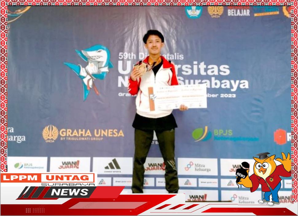 Mahasiswa Universitas 17 Agustus 1945 Surabaya memperoleh prestasi INTERNASIONAL KARATE CHAMPIONSHIP UNESA RECTOR CUP 2023