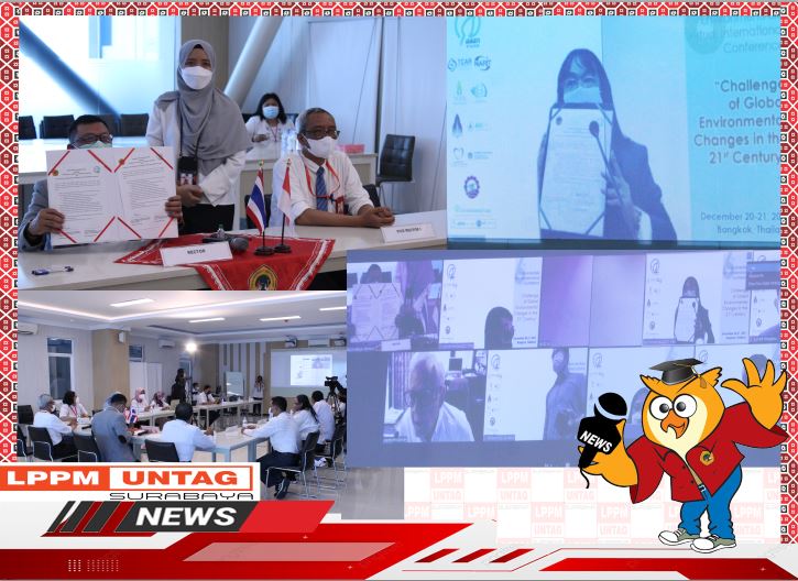 Penandatanganan MoU antara Universitas 17 Agustus 1945 Surabaya dengan Thai Society Of Higher Education (TSHE) Thailand