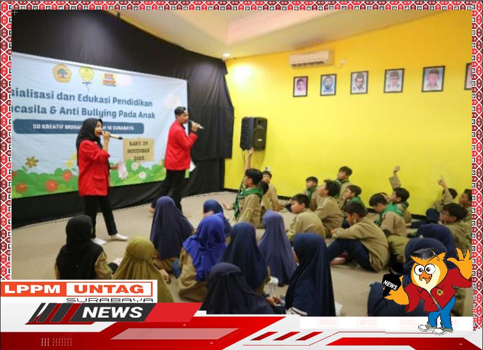 Sosialisasi menganai Pancasila sebagai penanaman Pendidikan karakter pada anak di SD Muhammadiyah 16 Surabaya