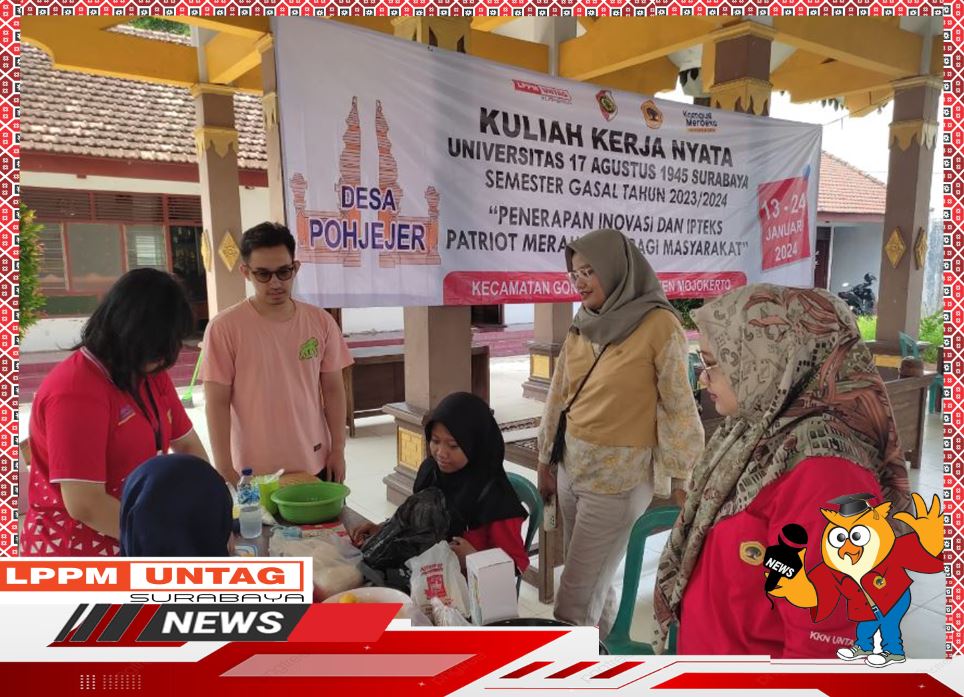Kegiatan KKN Untag Surabaya di Desa Pohjejer