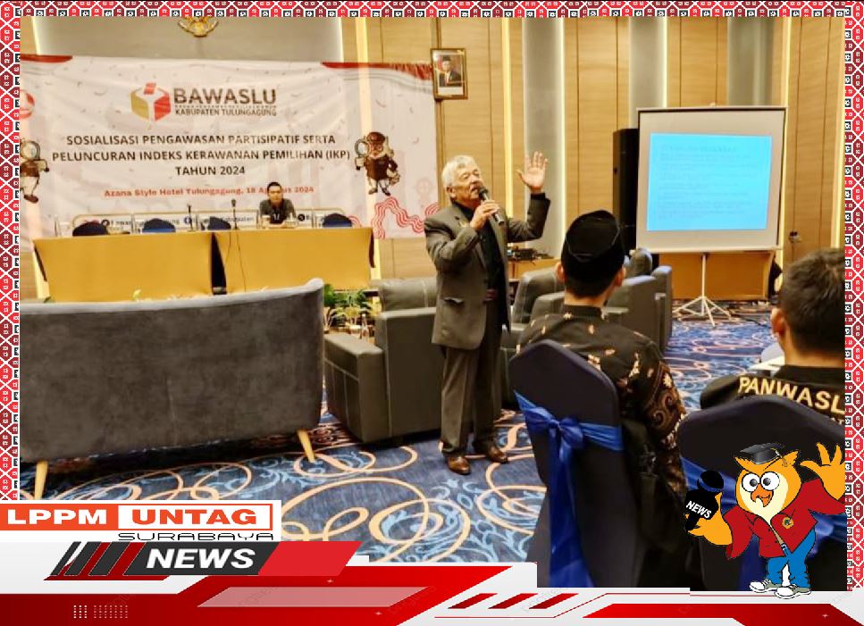 Dosen FH Untag Surabaya Narasunber Sosialisasi Bawaslu Tulungagung