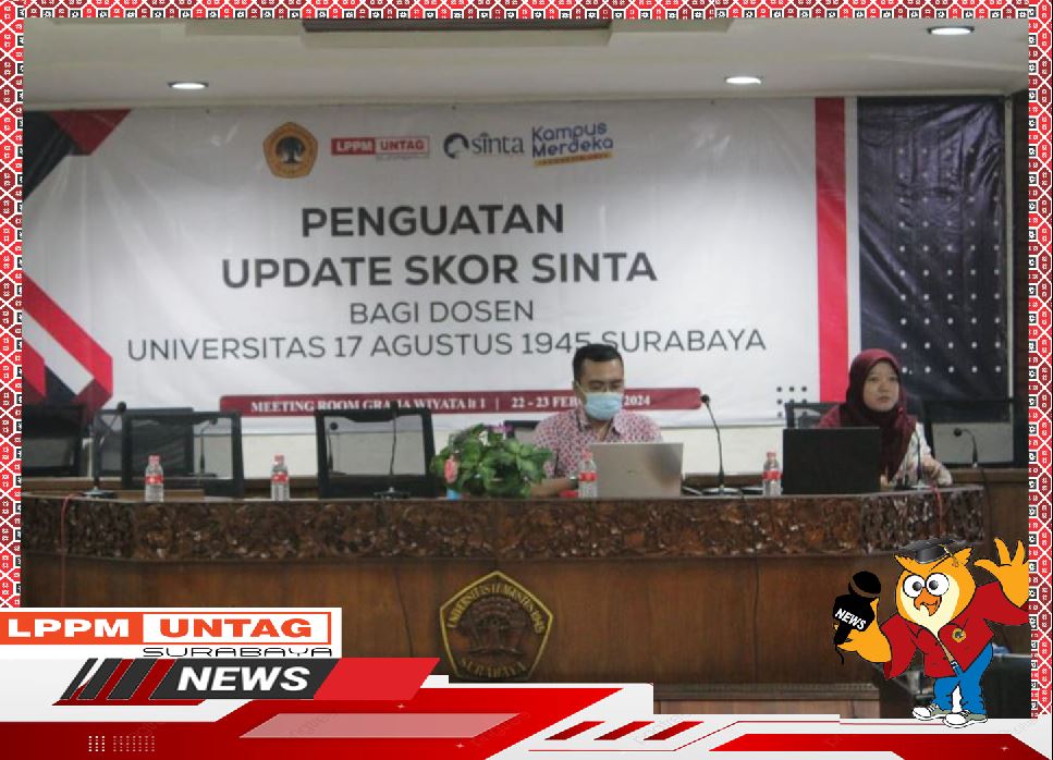 Kepala Pusat Publikasi Dan Kekayaan Intelektual LPPM Untag Surabaya menjadi Narasumber dalam Penguatan Update Skor Sinta