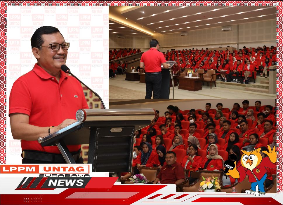 Rektor UNTAG Surabaya Beri Arahan kepada Mahasiswa KKN Non Reguler  ( Jaga Nama Baik Almamater )