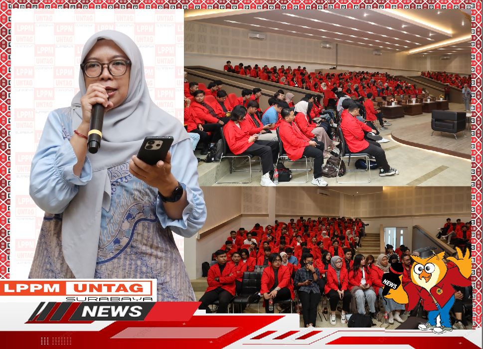 Ketua Tim Kerja Pendataan dan Analisis Disbudpar Jatim, Widyarini Sistarukmi Ira, Berikan Materi pada Peserta KKN Non-Reguler di UNTAG