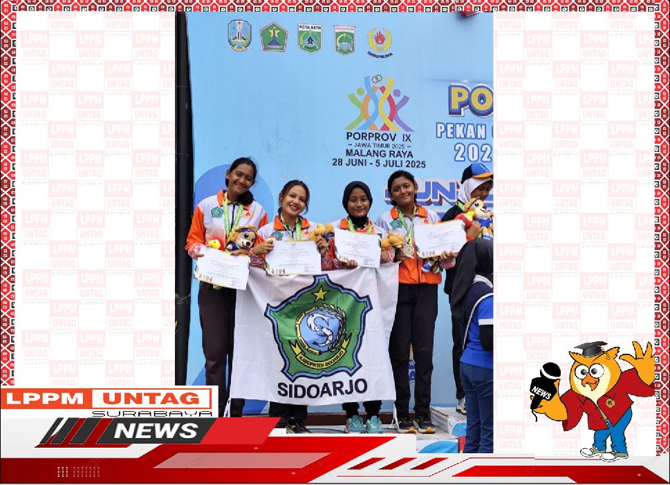 Juara 2 (medali perak) aduan beregu divisi barebow putri pada Porprov Jatim 2025 di Malang.