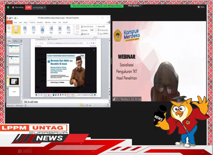 Sosialisasi Pengukuran TKT Hasil Penelitian LPPM Untag Surabaya