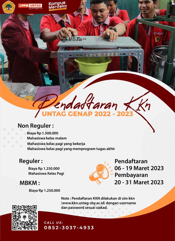 JADWAL PEMBUKAAN KKN NON REGULER